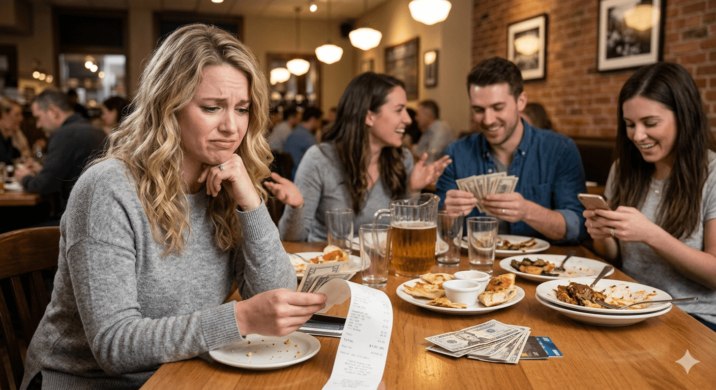 My friend group expects me to split bills equally… even when I order way less