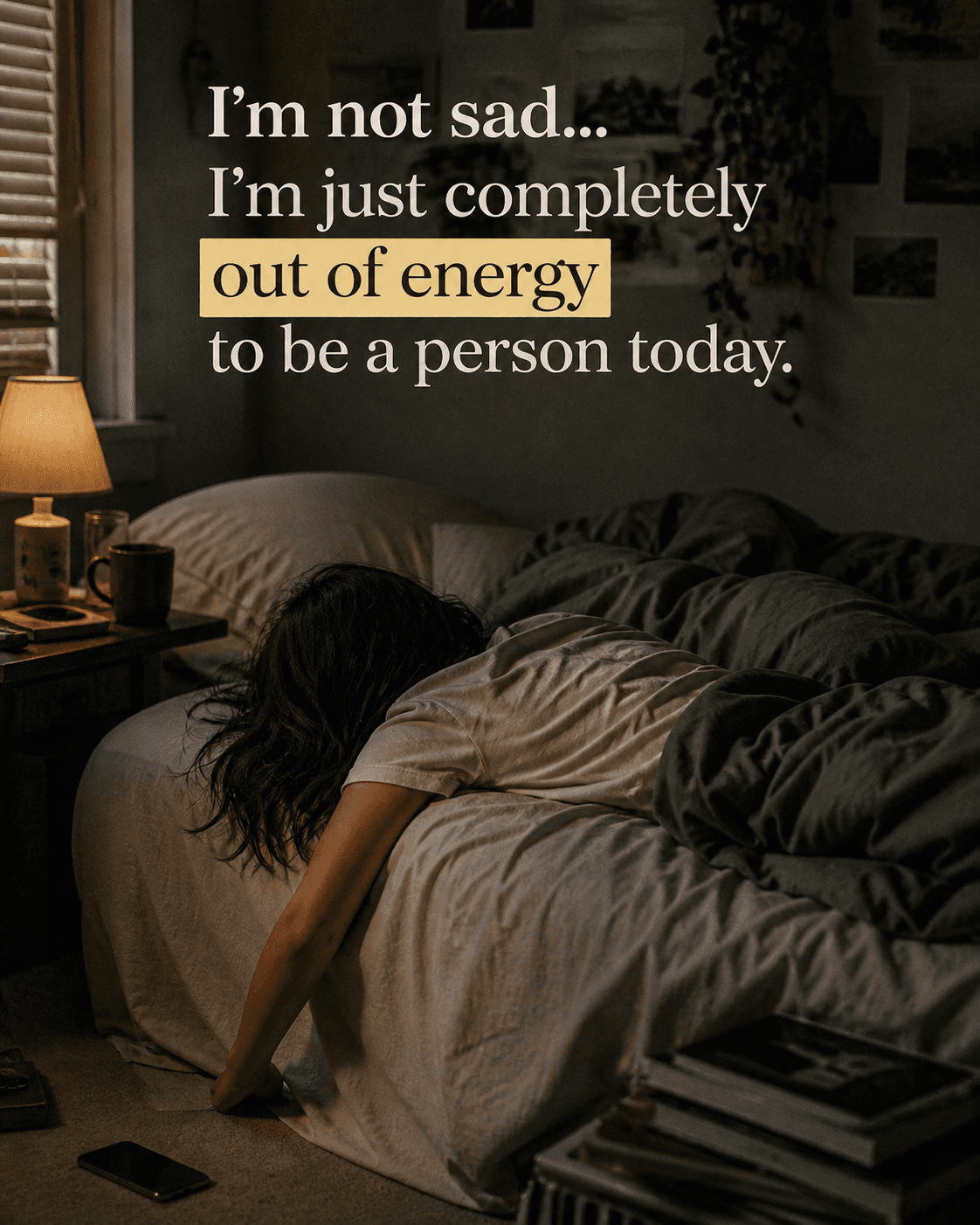 I’m not sad… I’m just completely out of energy to be a person today