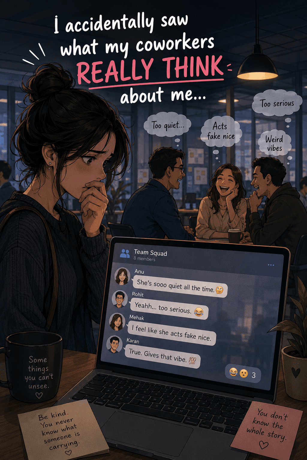 I accidentally saw what my coworkers really think about me