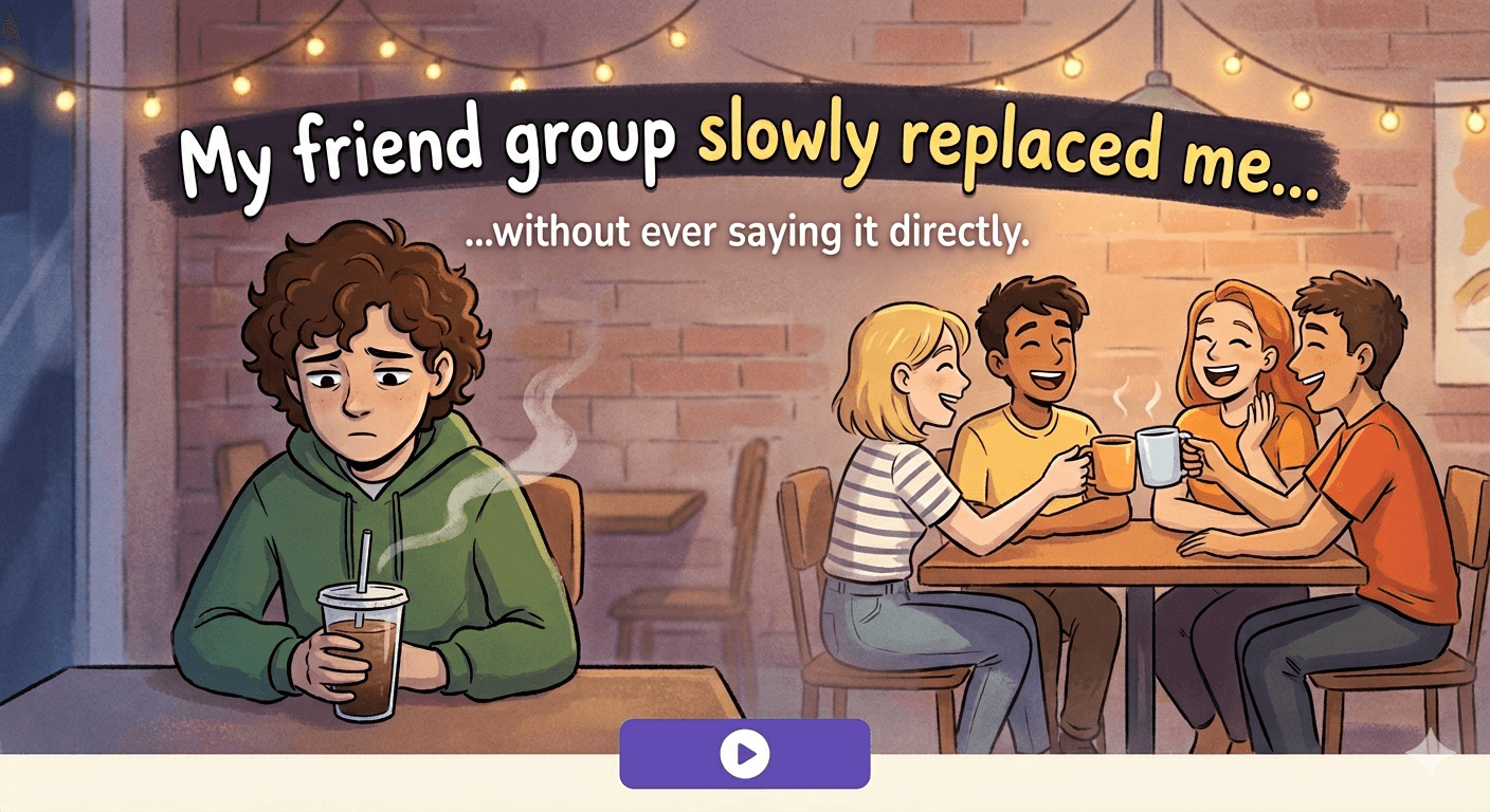 My friend group slowly replaced me… without ever saying it directly