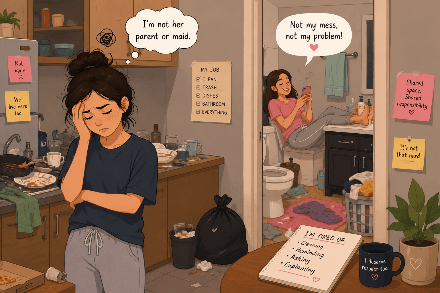 I'm Tired of Being the Only One Who Cleans Up After My Sibling